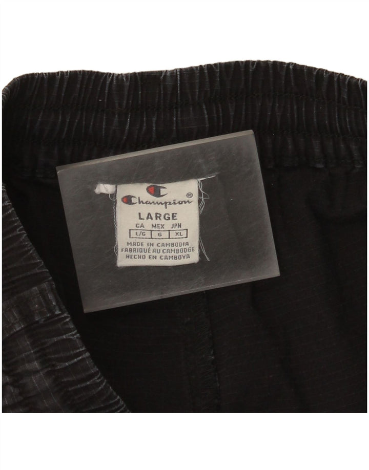 Champion Herren-Jogger-Cargohose, Größe L, W34, L28, Schwarz