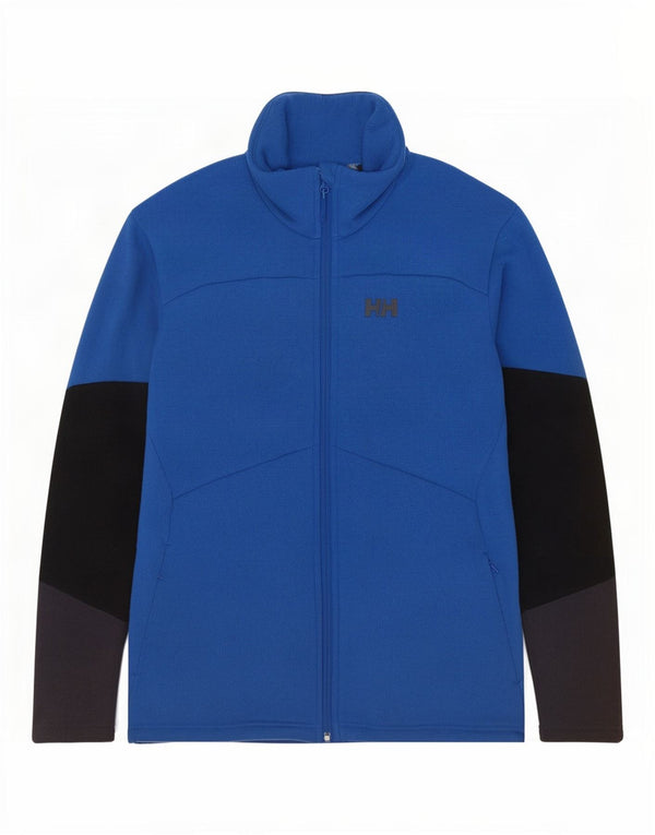 Helly Hansen Herren-Trainingsanzug-Top-Jacke, großes blaues Farbblock-Polyester