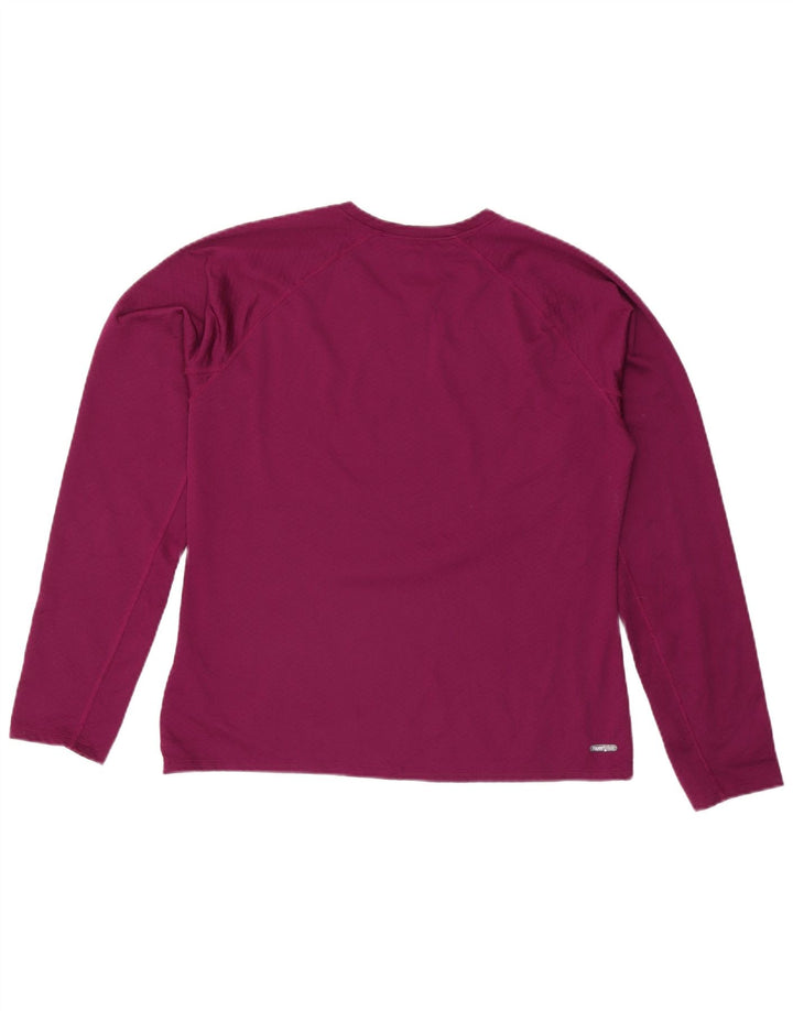 The North Face Damen Top Langarm UK 18 XL Lila Polyester