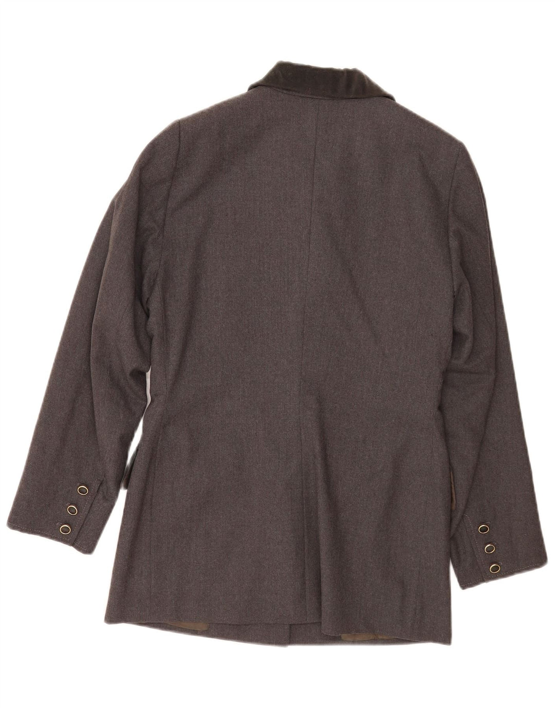 Vintage Damen 5-Knopf-Blazerjacke UK 16 Large Grau