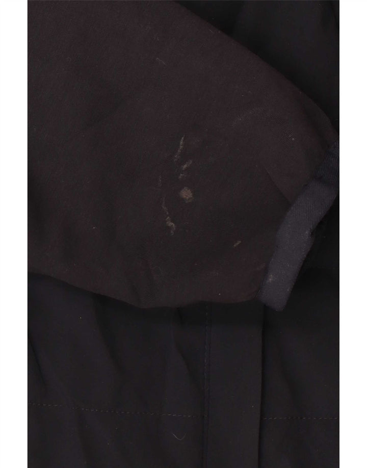 Zara Herren Wattierte Jacke UK 40 Large Marineblau