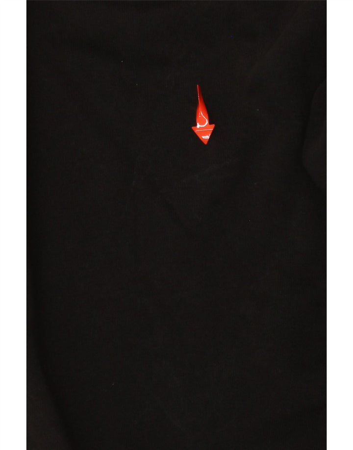 ADIDAS Damen Trainingshose Jogger UK 14 Mittelschwarze Baumwolle