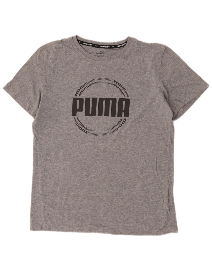 Puma Jungen Graphic T-Shirt Top 15-16 Jahre Grau