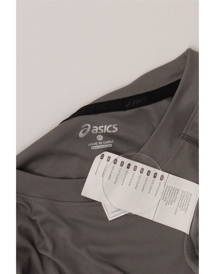 Asics Herren Grafik T-Shirt Top XL Grau Polyester Sport
