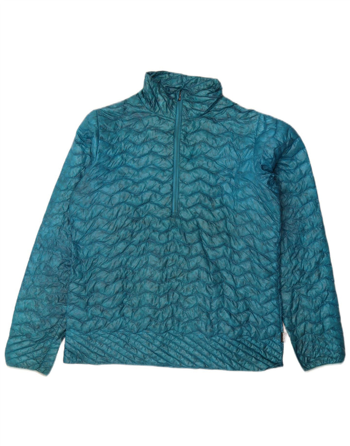 Patagonia Damen Pullover Wattierte Jacke UK 12 Mittelblau Synthetik