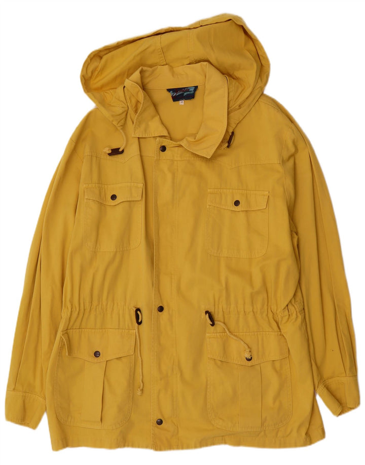 Colombus Herren-Utility-Jacke mit Kapuze, UK 38, mittelgelbe Baumwolle