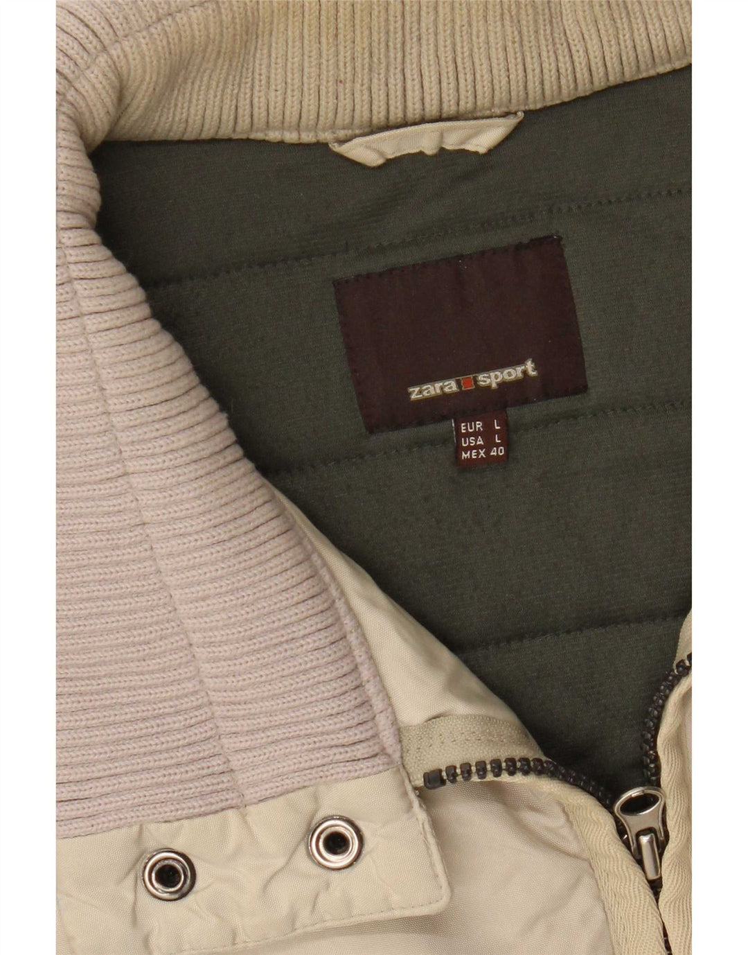 Zara Herren Bomberjacke UK 40 Large Beige