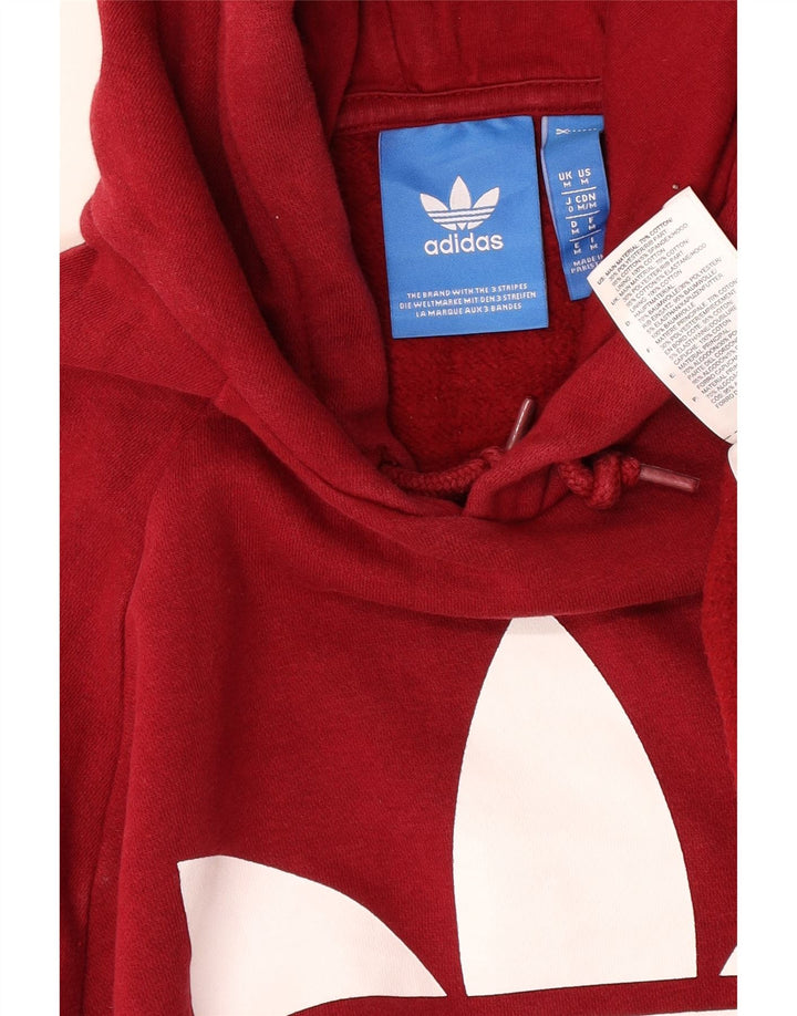 Adidas Herren Graphic Hoodie Pullover Mittelrote Baumwolle