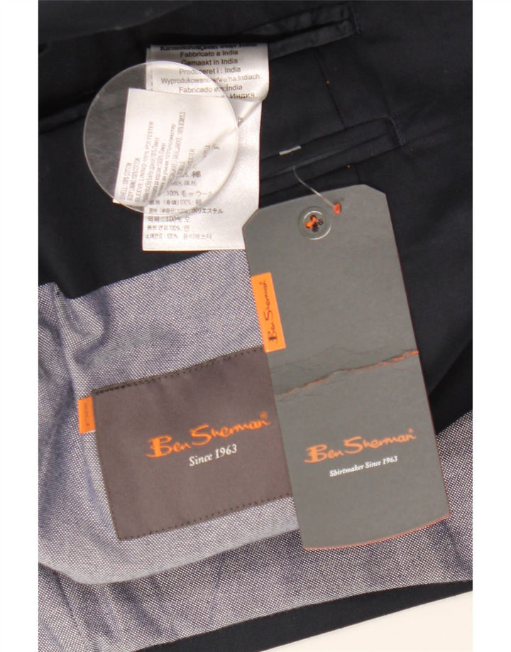 Ben Sherman Herren-Blazer mit 2 Knöpfen, UK 44, 2XL, Marineblau, Baumwolle
