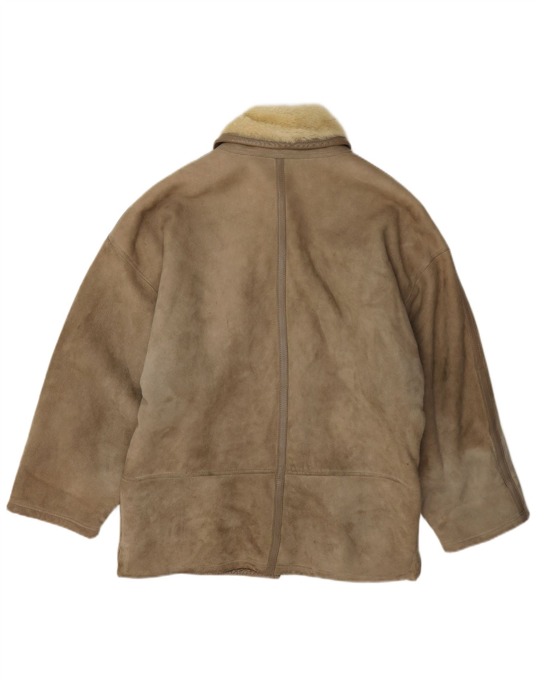 Genny Damen Lammfelljacke US 6 Mittelgraues Leder