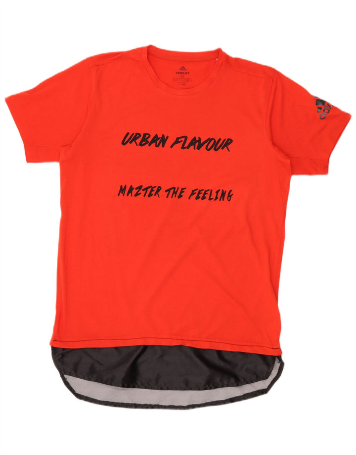 Adidas Herren Lash Graphic Weste Top Mittelrotes Colourblock-Polyester