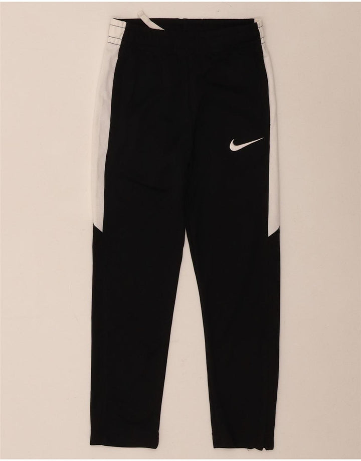 Nike Jungen-Trainingshose, 6–7 Jahre, groß, schwarzes Farbblock-Polyester