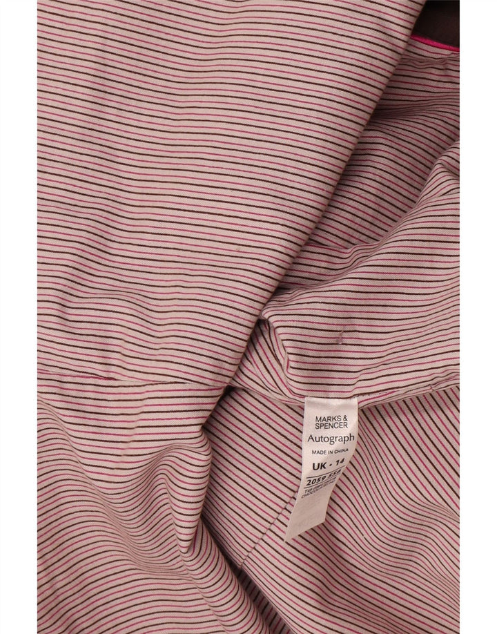 Marks & Spencer Damen Autograph Trenchcoat UK 14 Mittelbraune Baumwolle