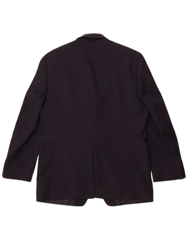 Chaps Herren Longline 2-Knopf-Blazerjacke UK 42 XL Marineblaue Wolle