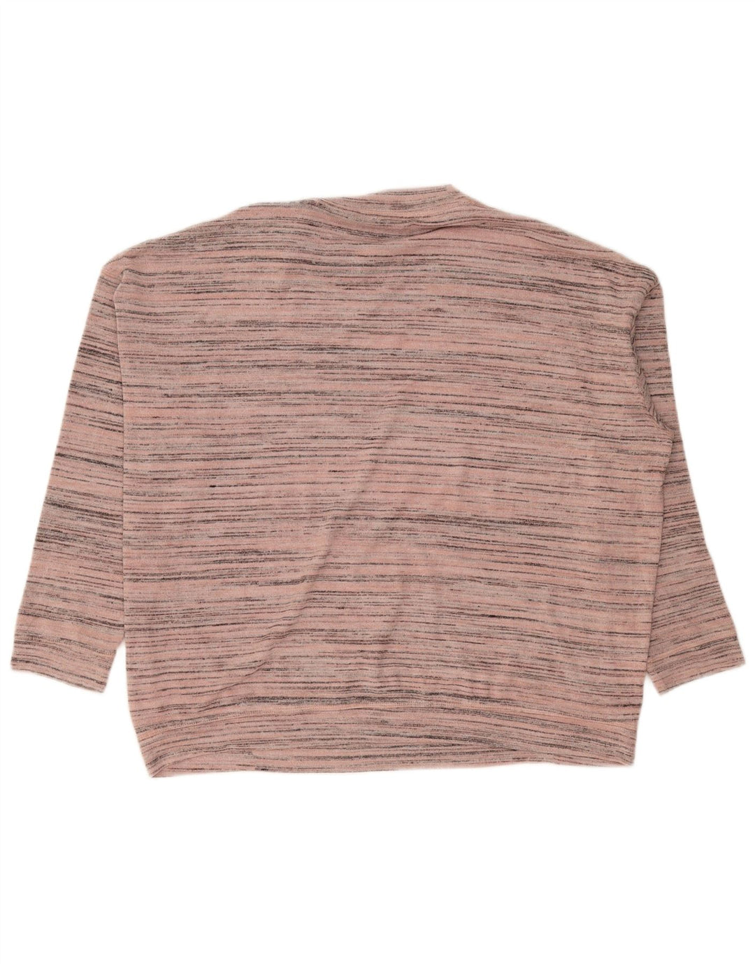 Marks & Spencer Damen-Pullover mit Rundhalsausschnitt, Gr. 12, mittelrosa gestreift