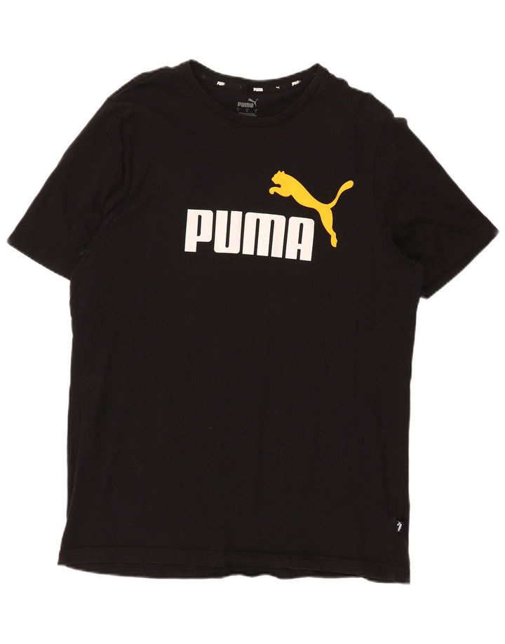 Puma Herren T-Shirt mit Grafik, Größe L, Schwarz