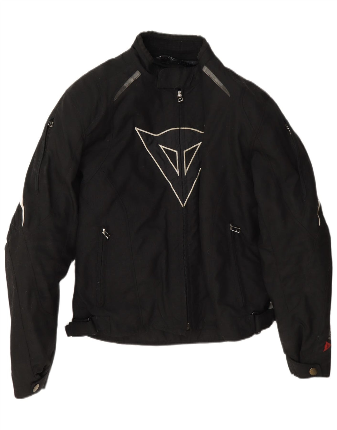 Dainese Herren-Bikerjacke mit Grafik, EU 48, mittelschwarz, Colourblock-Motorrad