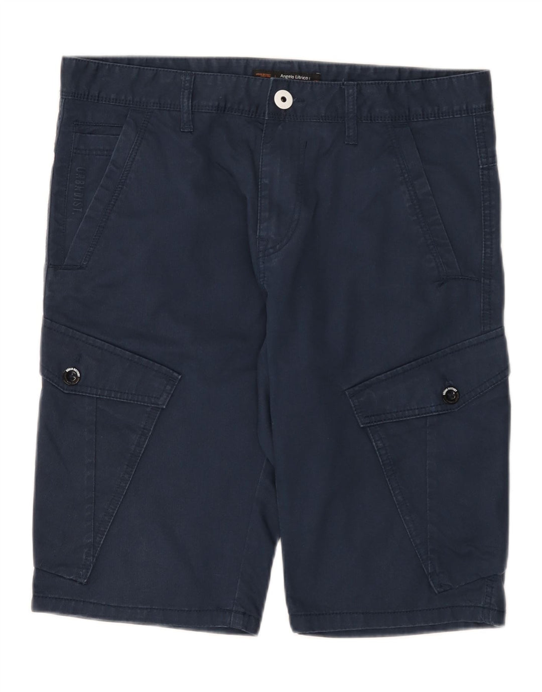 Angelo Litrico Herren Cargo-Shorts W34 Große marineblaue Baumwolle