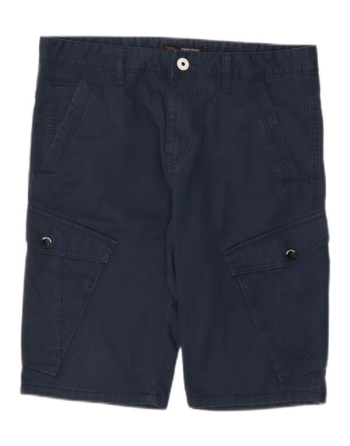 Angelo Litrico Herren Cargo-Shorts W34 Große marineblaue Baumwolle