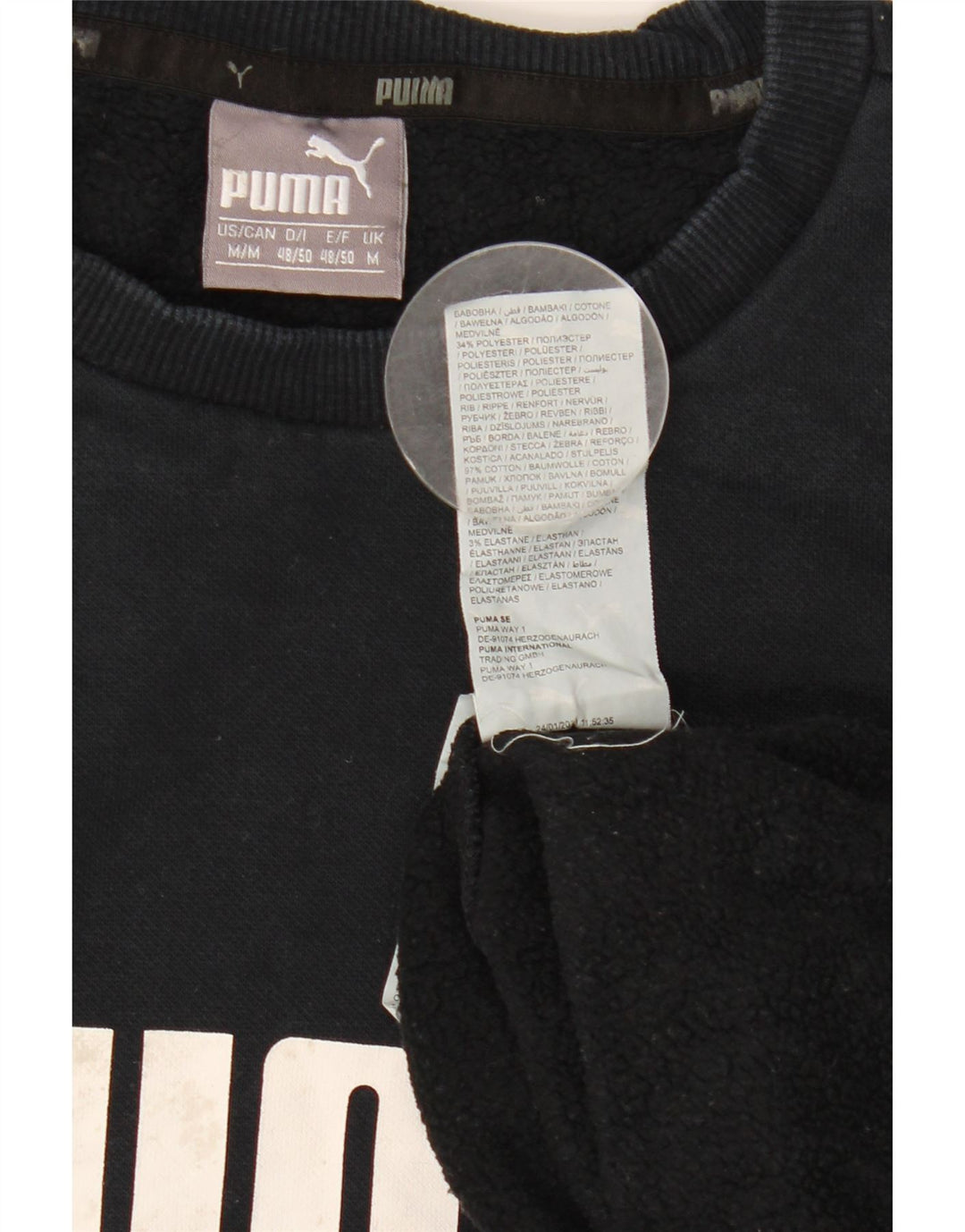 Puma Herren Grafik-Sweatshirt-Pullover, mittelmarineblaue Baumwolle