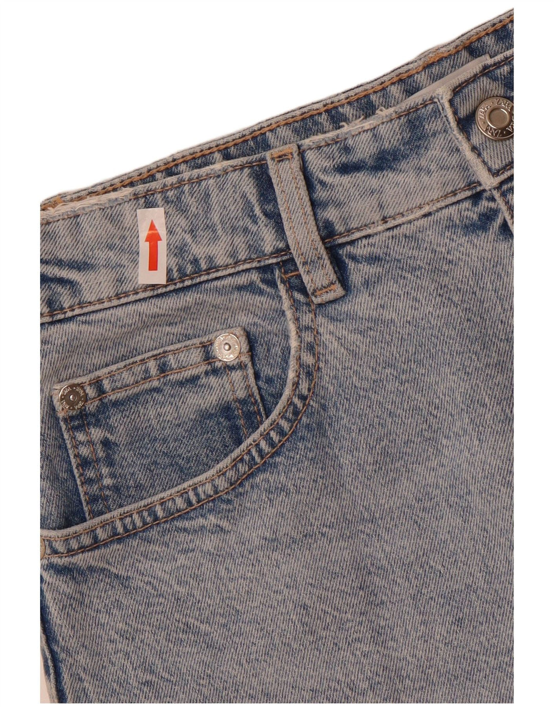 Zara Damen Jeansrock Medium W28 Blaue Baumwolle