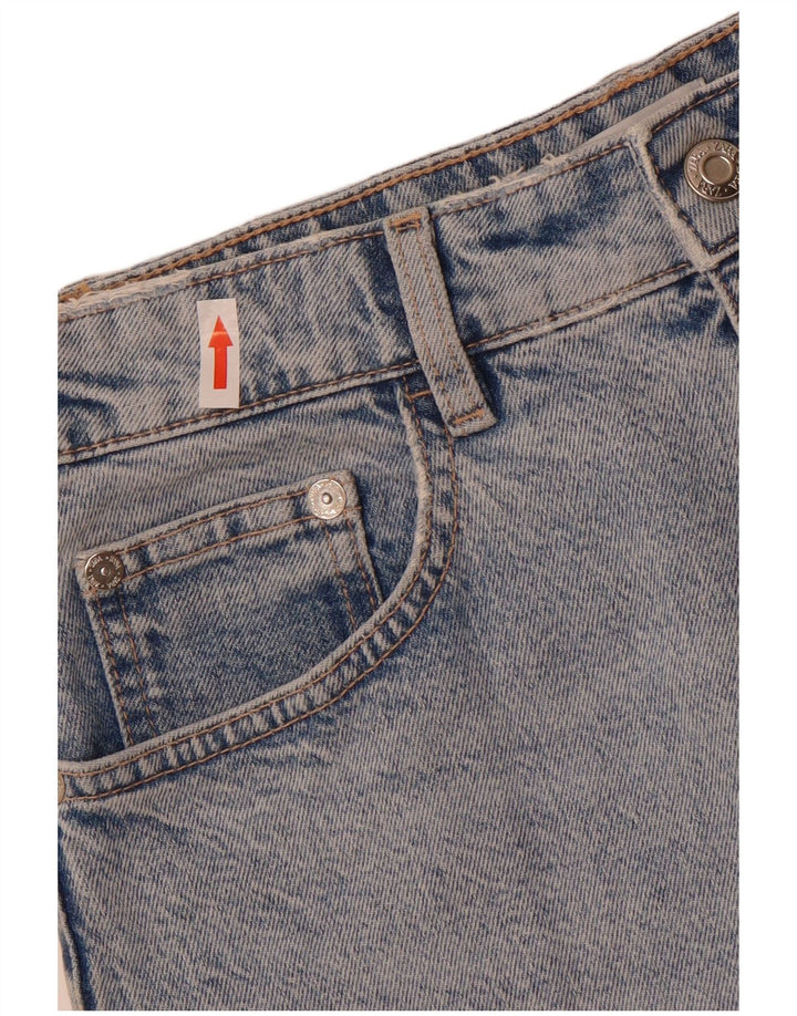 Zara Damen Jeansrock Medium W28 Blaue Baumwolle