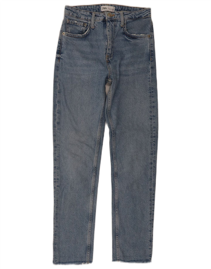 ZARA Damen Slim Jeans EU 34 2XS W24 L27 Blau