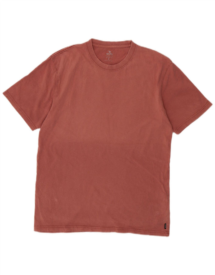 Rip Curl Herren Relaxed Fit T-Shirt Top Small Rosa Baumwolle