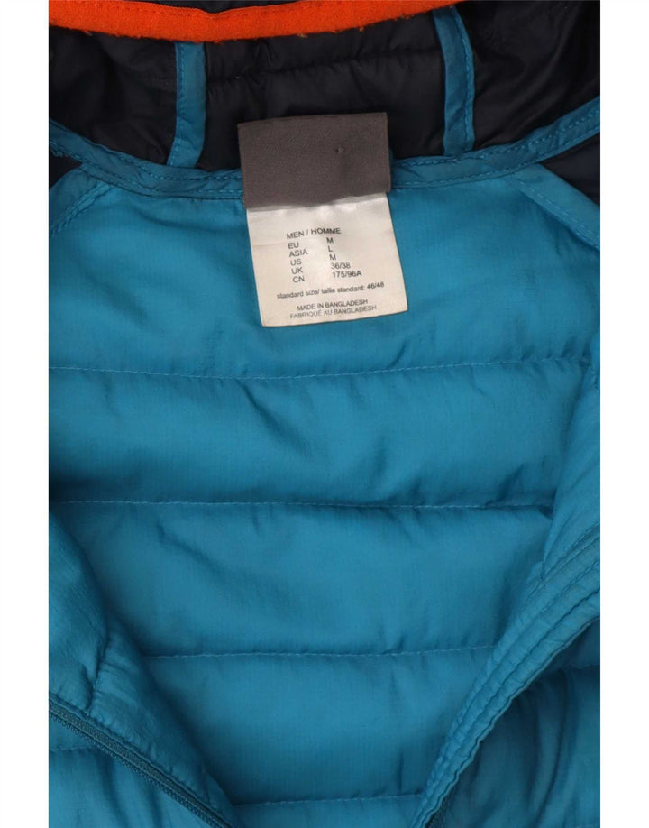 Jack Wolfskin Herren-Jacke mit Kapuze, gepolstert, UK 36/38, Mittelblau, Farbblock