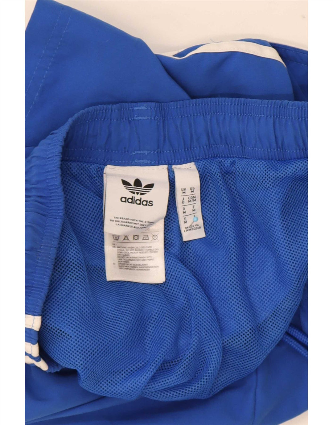 Adidas Mens Sport Shorts Medium Blue Polyester
