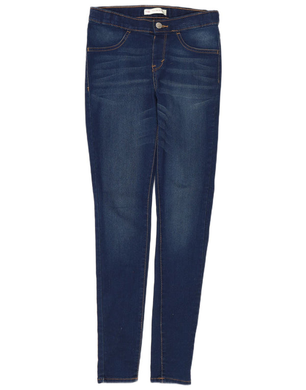 LEVI'S Jegging-Jeans für Mädchen, 11–12 Jahre, W25, L28, marineblaue Baumwolle
