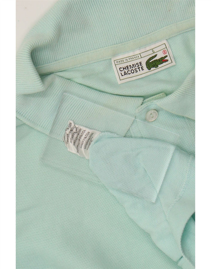LACOSTE Herren Poloshirt Größe 6 XL Türkis Baumwolle