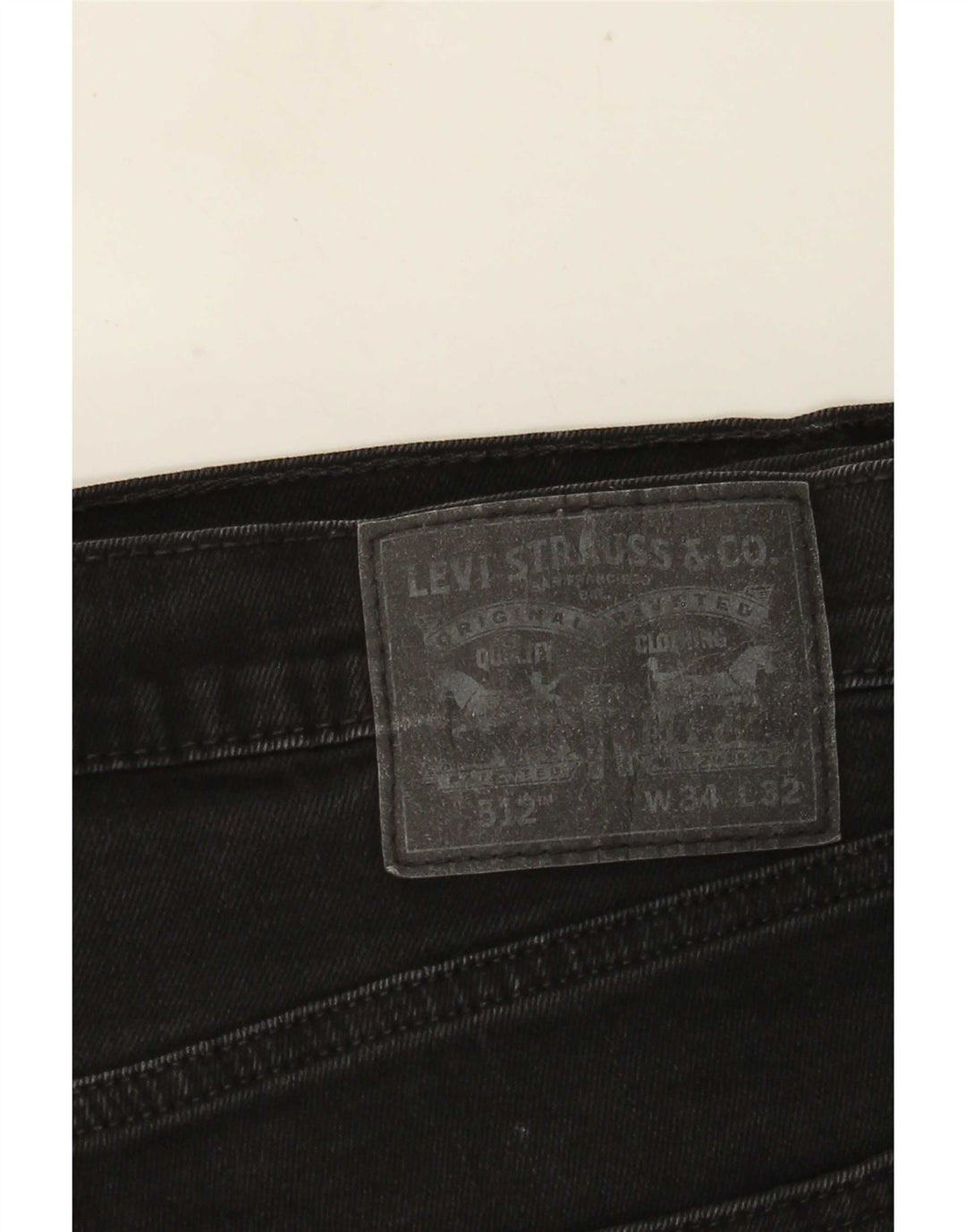 Levi's Herren 512 Slim Tapered Jeans W34 L32 Schwarz