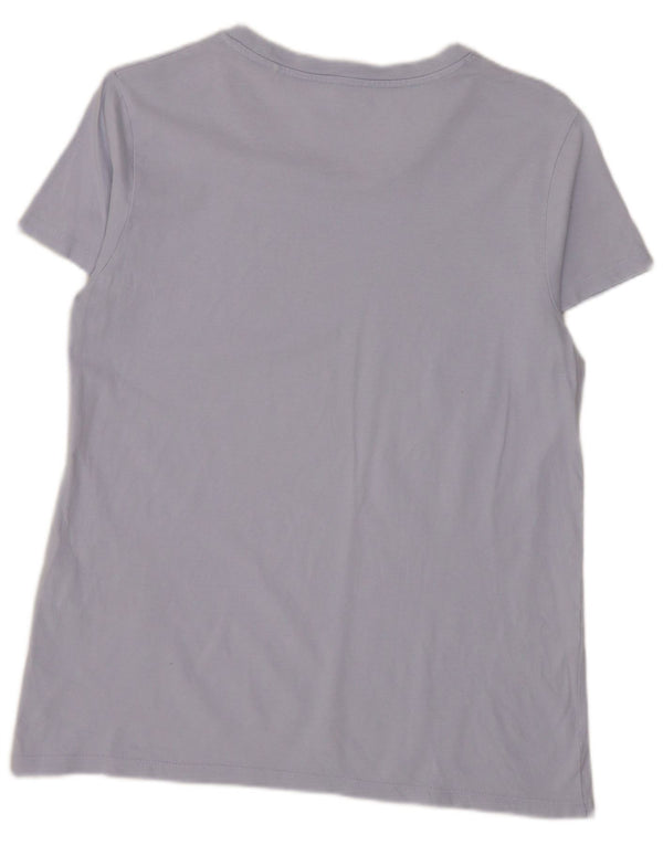 Levi's Womens Graphic T-Shirt Top UK 10 Small Lila Baumwolle