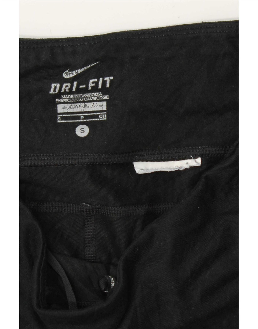 Nike Damen Leggings UK 10 Small Schwarz Colourblock