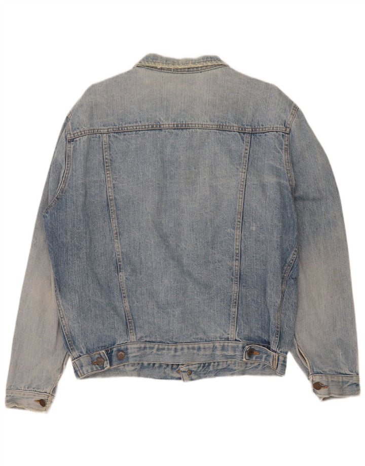 Vintage Herren Jeansjacke UK 38 Mittelblau