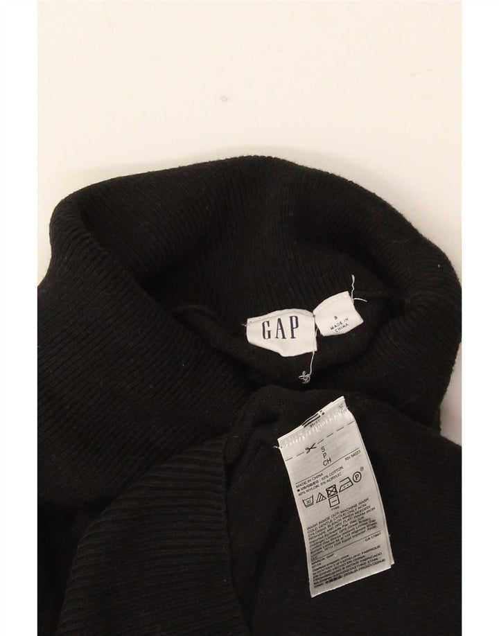 Gap Rollkragenpullover für Herren, Größe S, Schwarz, Baumwolle