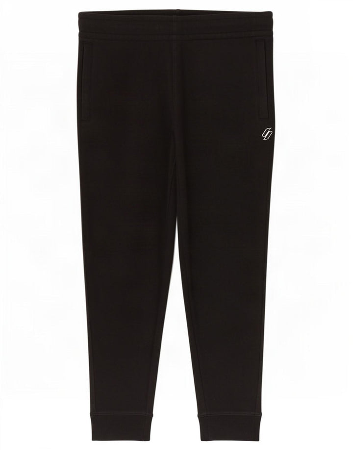 Superdry Herren-Trainingshose, Jogginghose, mittelschwarz, Baumwolle