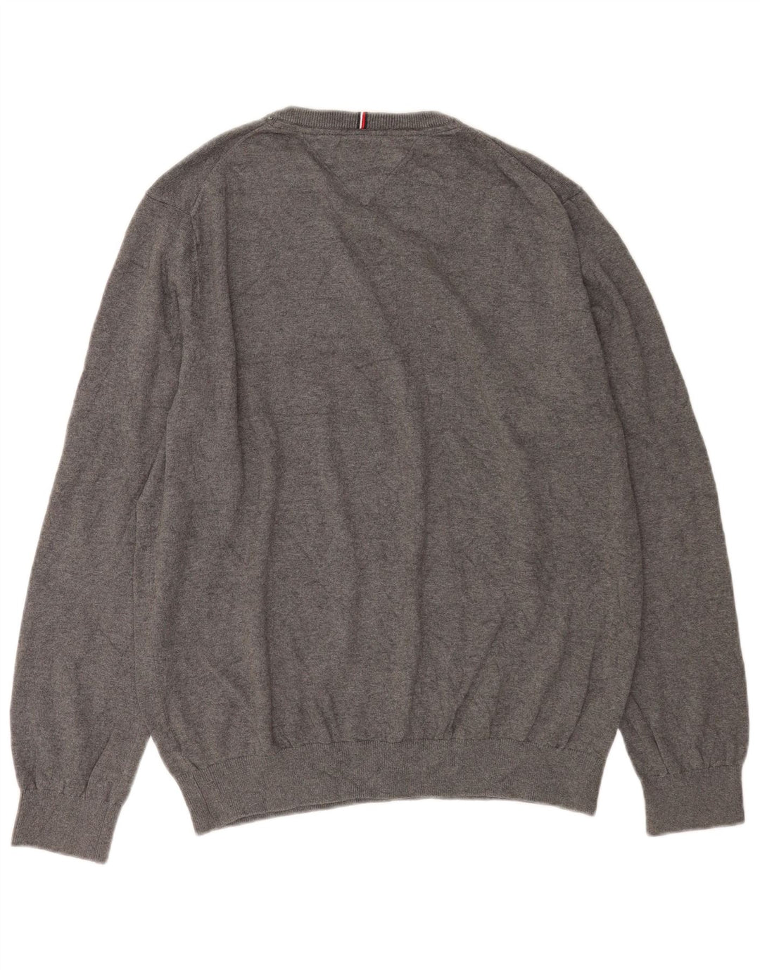 Tommy Hilfiger Herren-Pullover mit Rundhalsausschnitt, XL, Grau