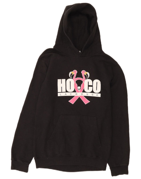 Champion Mädchen Hoco Lacrosse Graphic Kapuzenpullover, 11–12 Jahre, Größe L, Schwarz