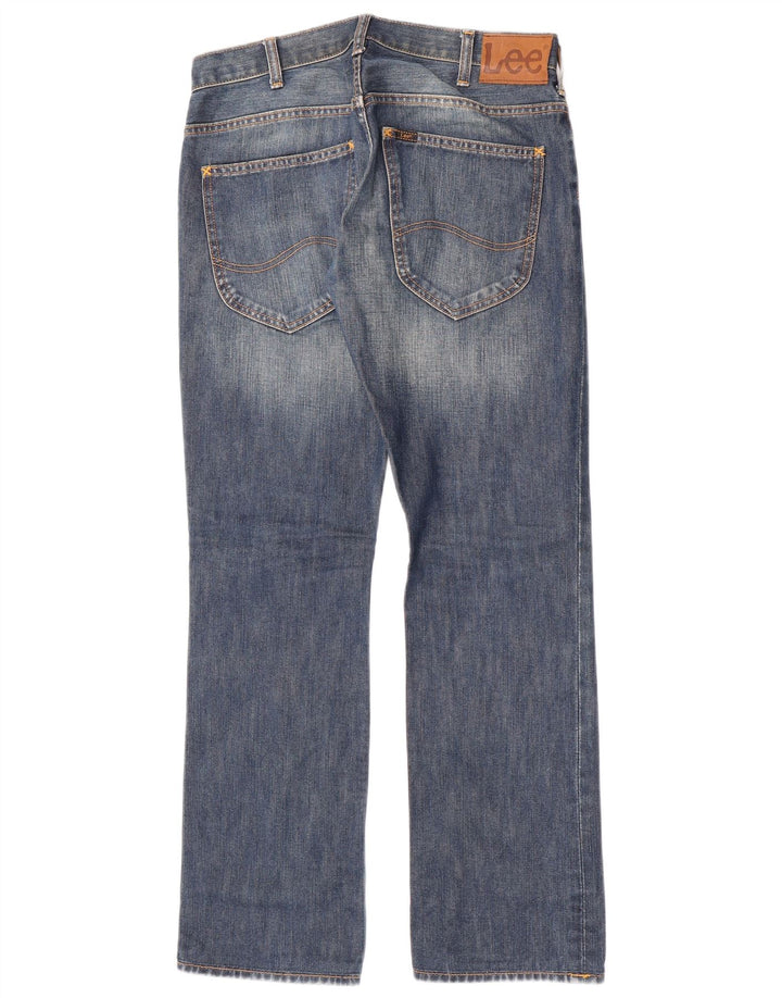 Lee Herren Knox Straight Jeans W30 L32 Blaue Baumwolle