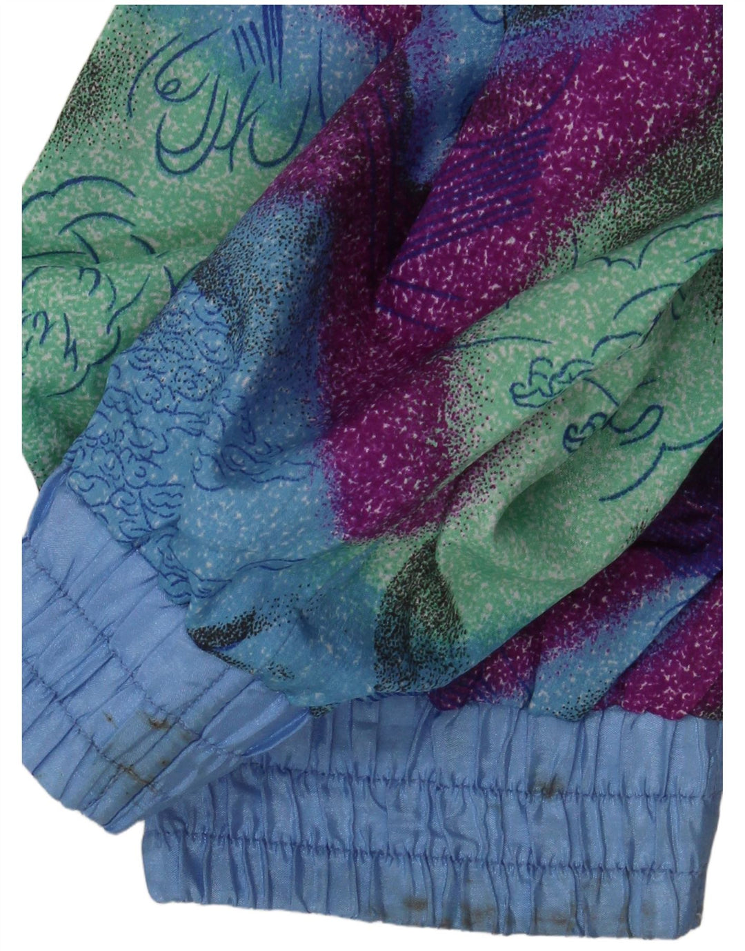 Vintage Herren Trainingsanzug Top Jacke XL Mehrfarbig Tie Dye