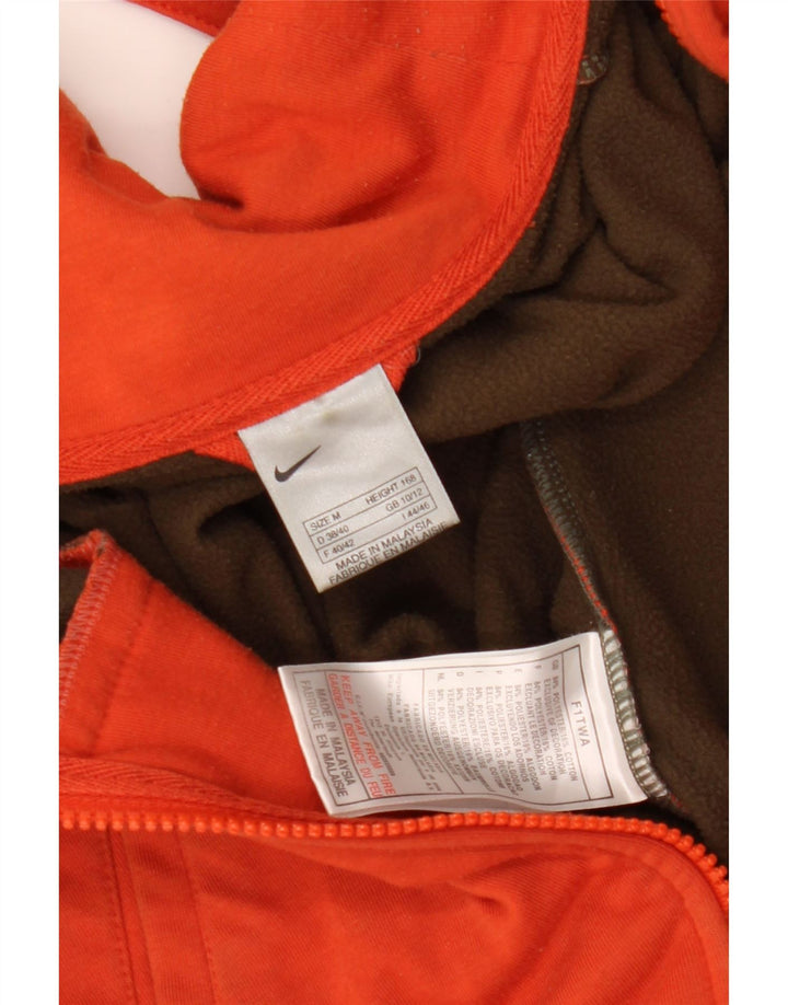 NIKE Damen-Trainingsanzug-Top-Jacke, UK 10/12, mittelorangefarbenes Polyester