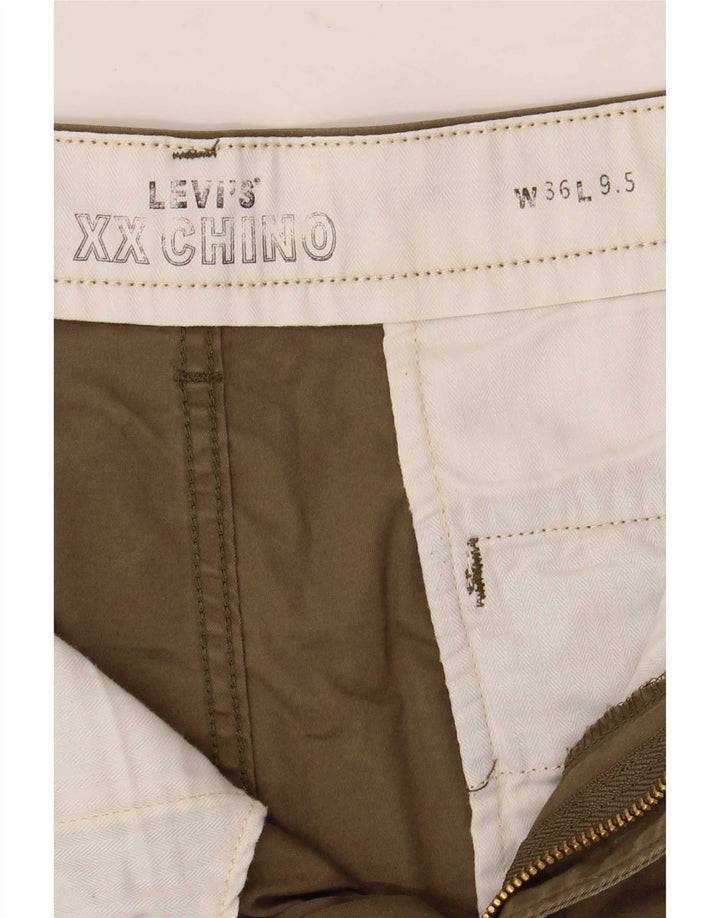 Levi's Herren-Chinoshorts W36, große Khaki-Baumwolle