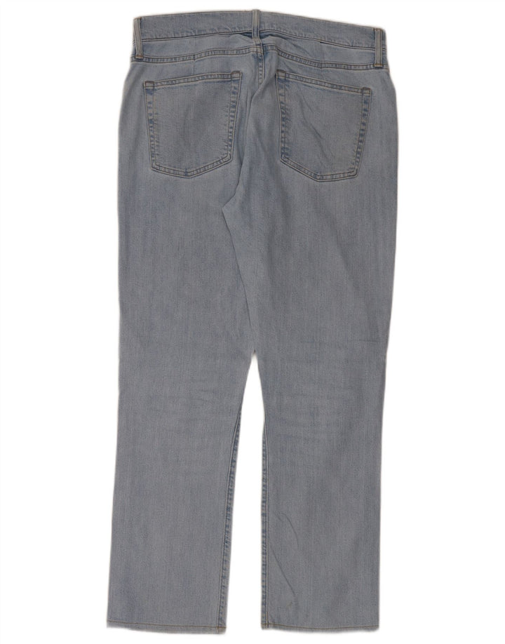 J. Crew Herren 770 Straight Jeans W34 L32 Blaue Baumwolle
