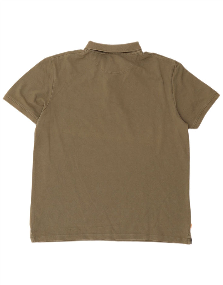Timberland Herren-Poloshirt mit normaler Passform, große Khaki-Baumwolle