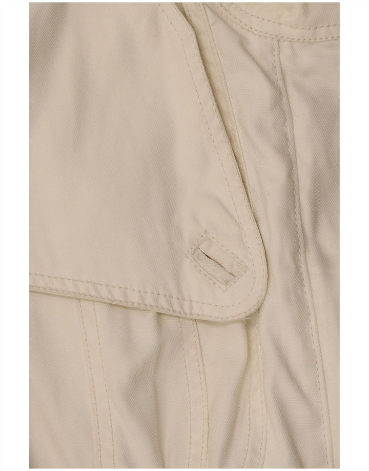 Guess Damen Militärjacke UK 14 Large Off White Nylon