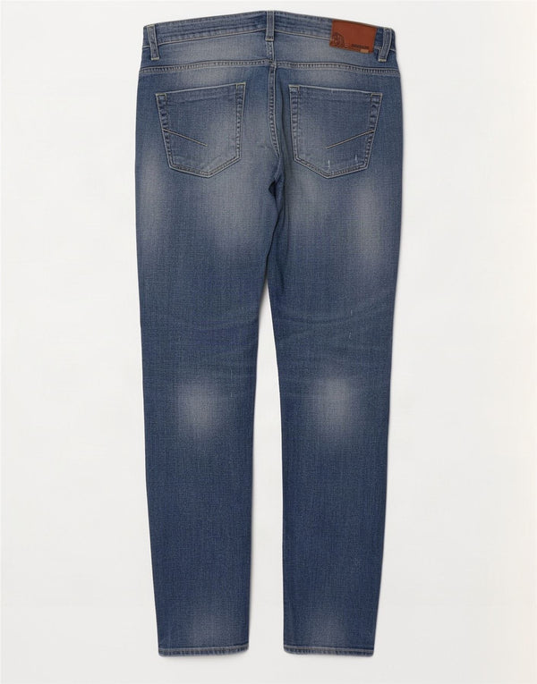 Iceberg Damen Slim Jeans UK 14 Large W34 L32 Blaue Baumwolle