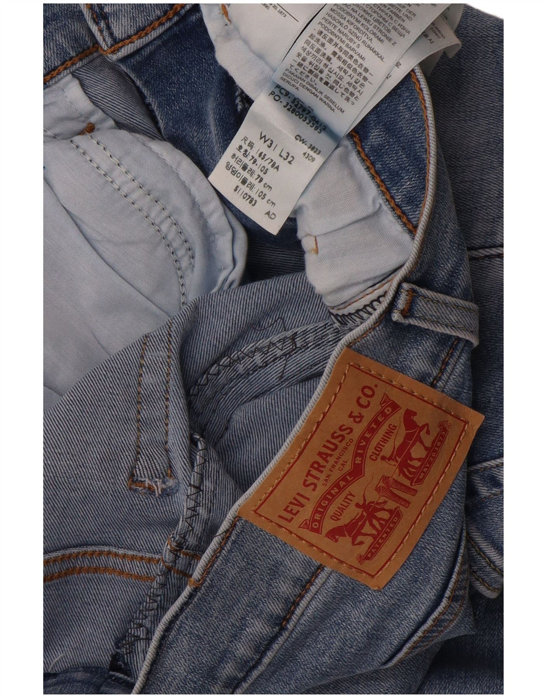 Levi's Damen Skinny Jeans W31 L32 Blaue Baumwolle