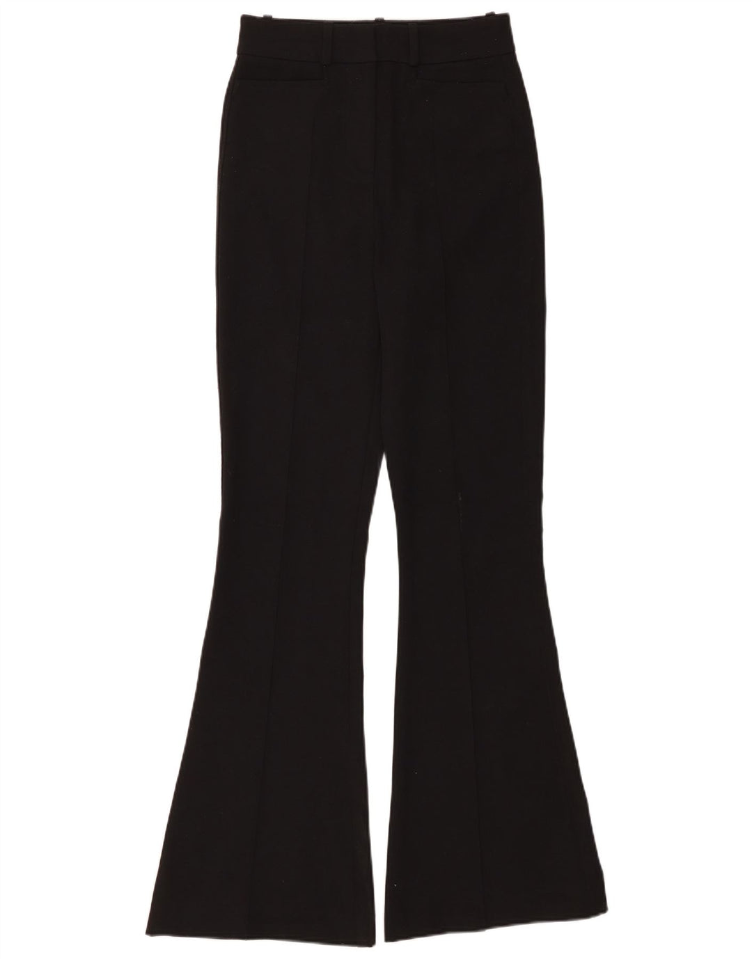 REISS Damen High Waist Flare Freizeithose UK 6 XS W25 L32 Schwarz